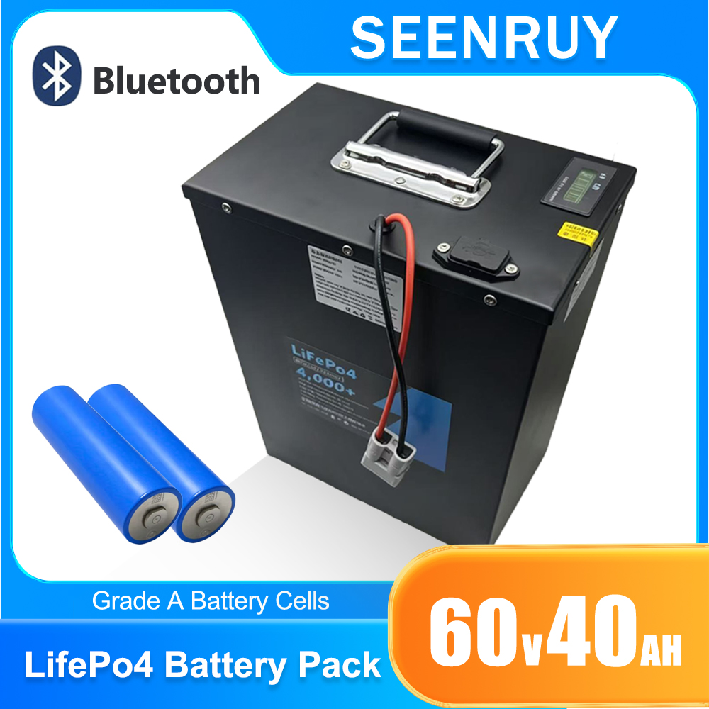 60V 50Ah Electric Scooter Battery - Bateria LifePO4 de 60V 40AH com