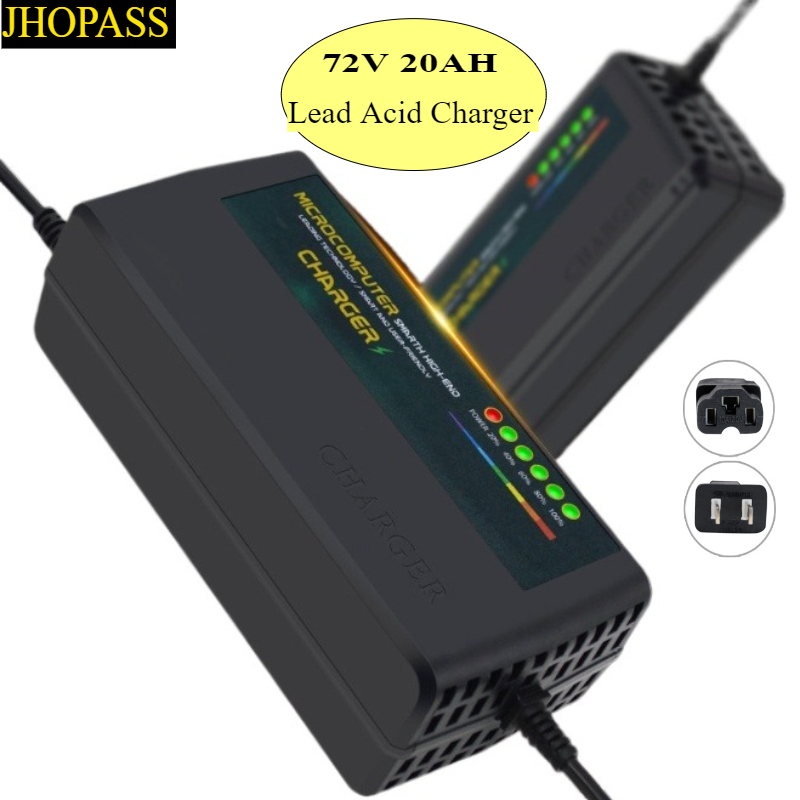 84V 20A Smart Charger - Carregador de Bateria Inteligente 72V 20AH