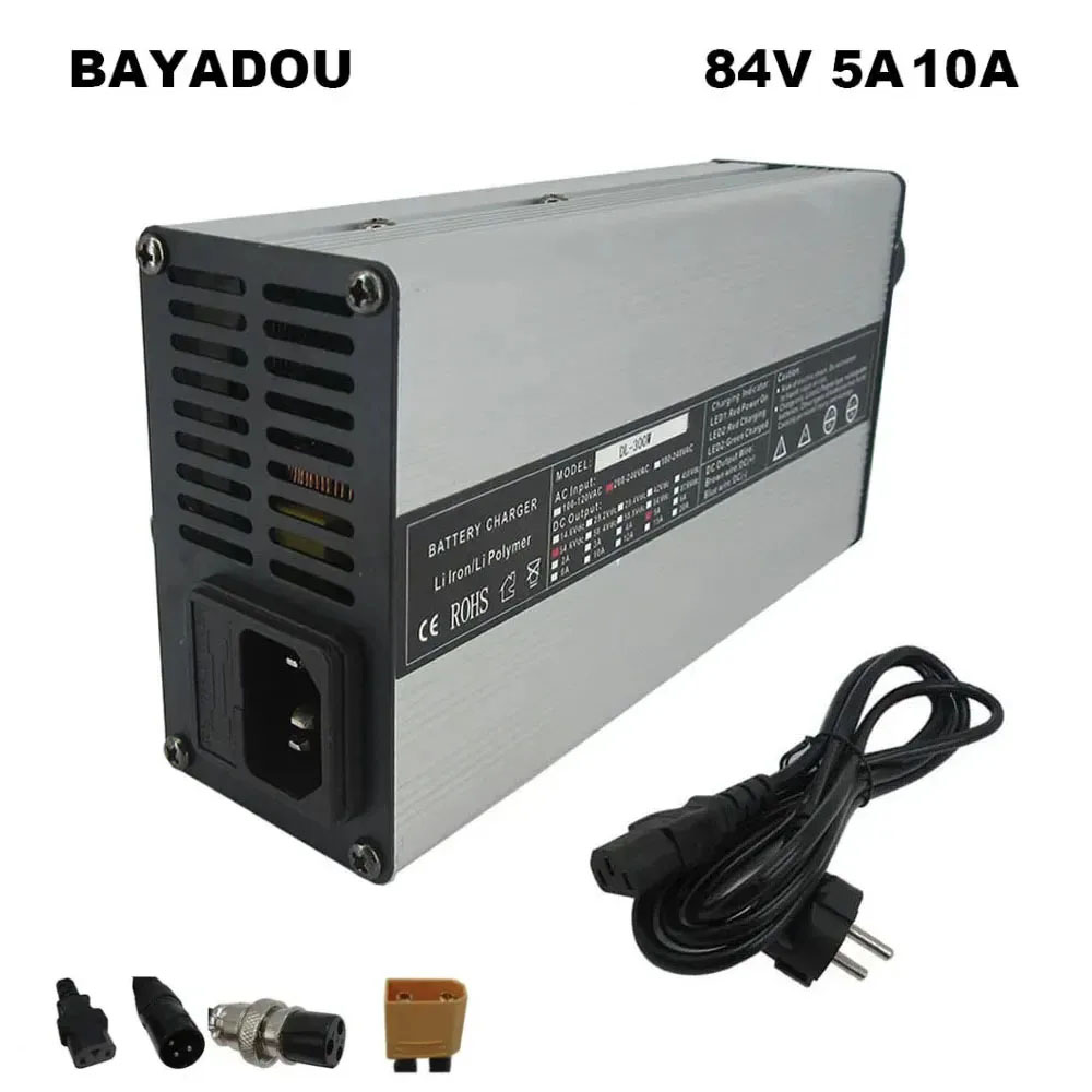 84V 20A Smart Charger - Carregador Inteligente de Lítio 72V 4A