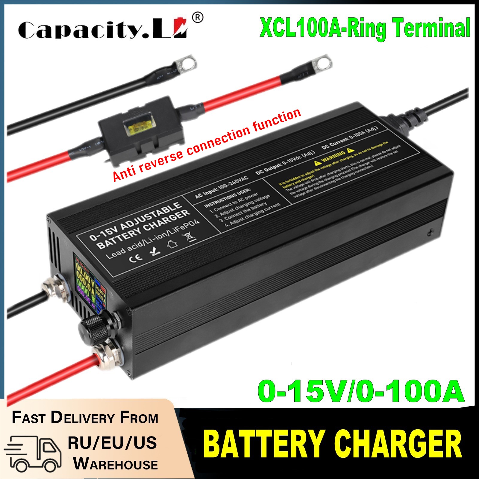 Carregador de Bateria Ajustáve - 84V 20A Smart Charger avaliação e preço