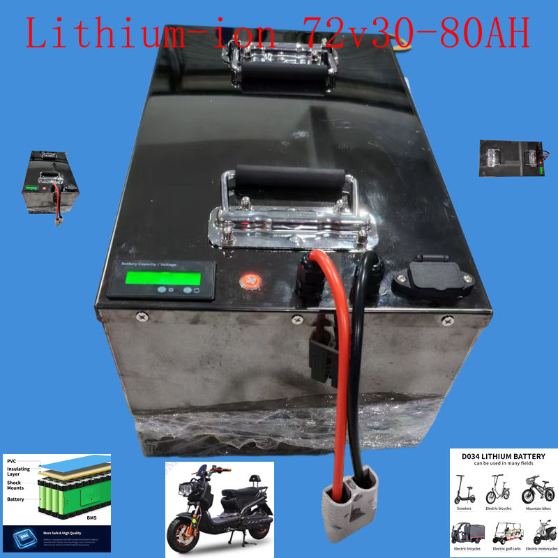 Bateria de Lítio (Li-ion) 72V  - 60V 50Ah Electric Scooter Battery avaliação e preço
