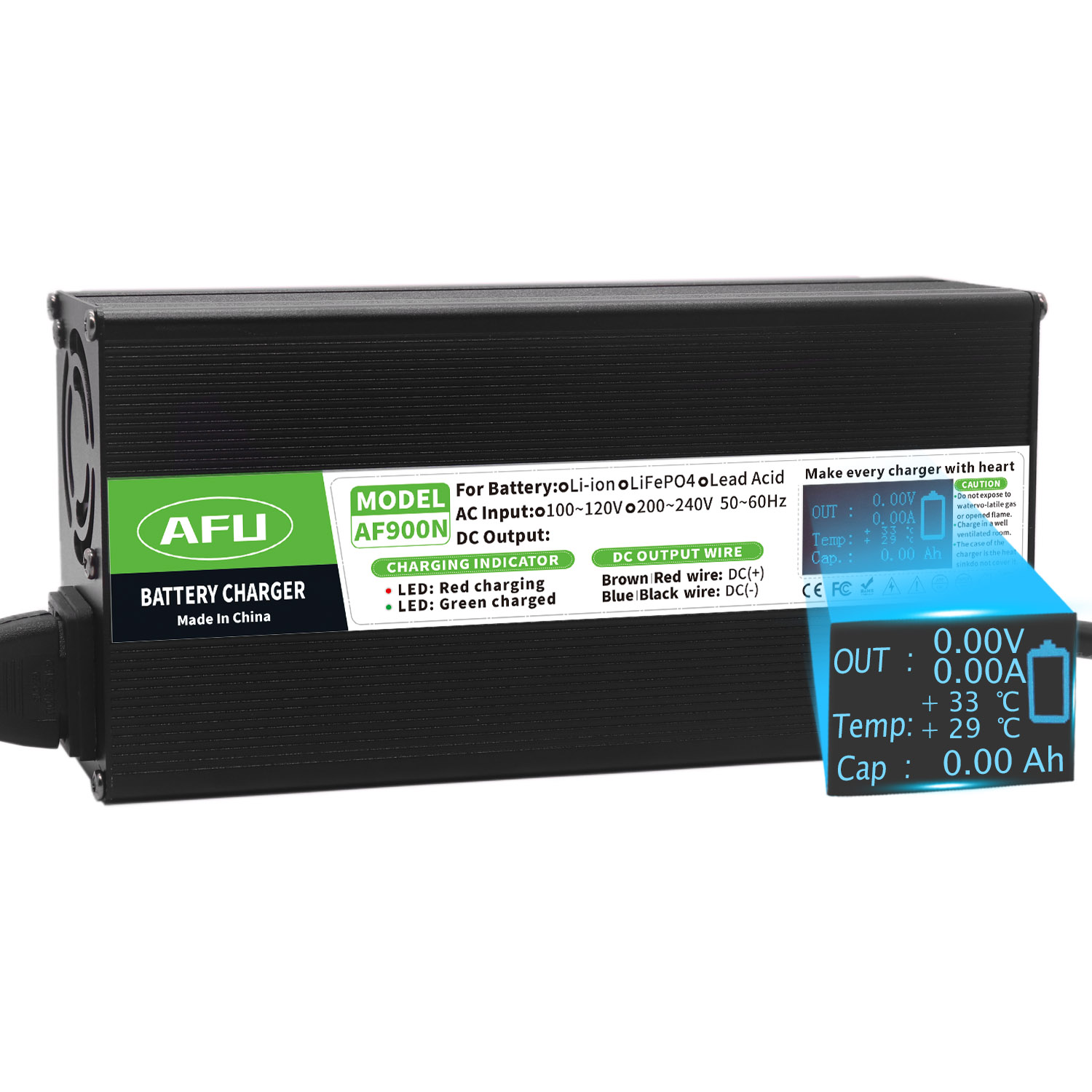 Carregador de bateria lifepo4  - 84V 20A Smart Charger avaliação e preço