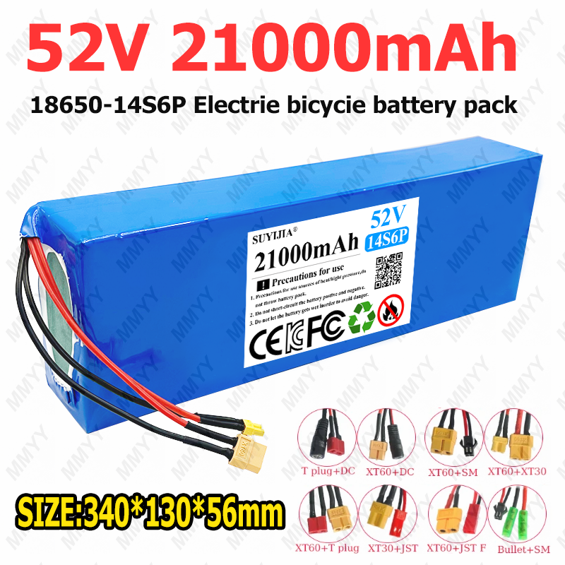 Bateria de Lítio 52V 21Ah 14S6 - 60V 50Ah Electric Scooter Battery avaliação e preço